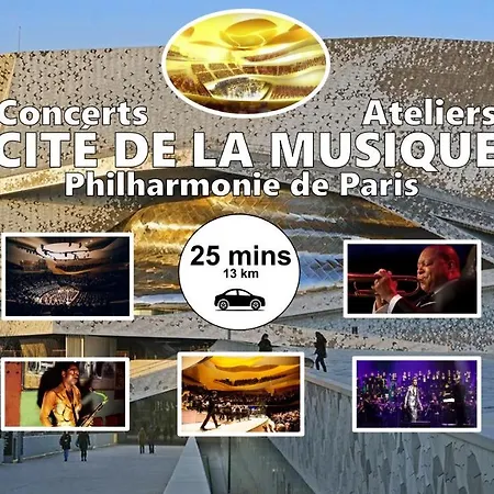 & Parking In Shared With Proprietor L 25 Mins From Paris Gare Du Nord, Cdg Airport & Stade De France
